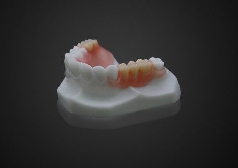Légère, confortable, dentition partielle en plastique, facile à nettoyer, transparence élevée